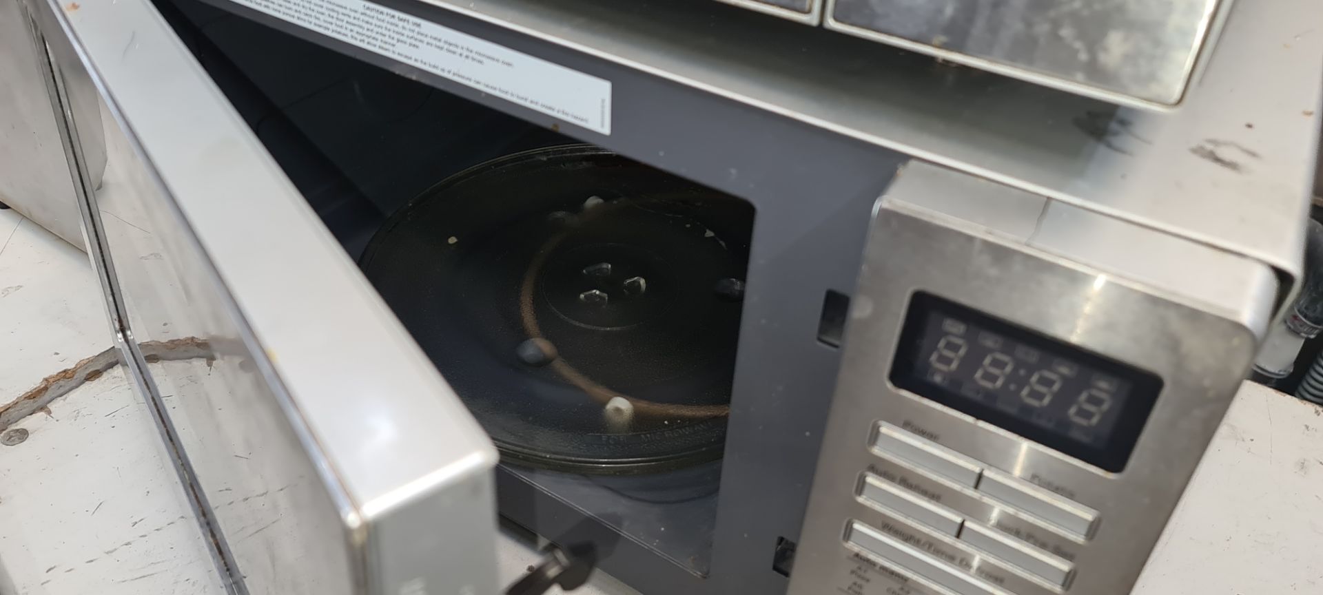 Pair of silver microwaves - Image 5 of 5