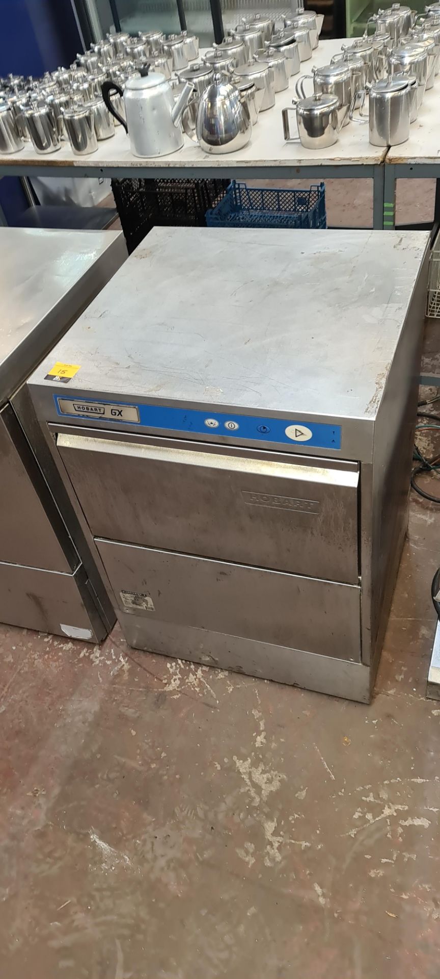 Hobart GX stainless steel under counter glasswasher model GXS-73