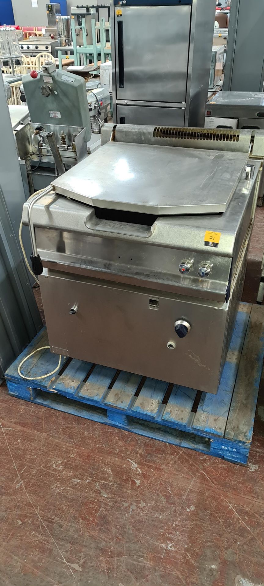 Stainless steel large commercial bratt pan