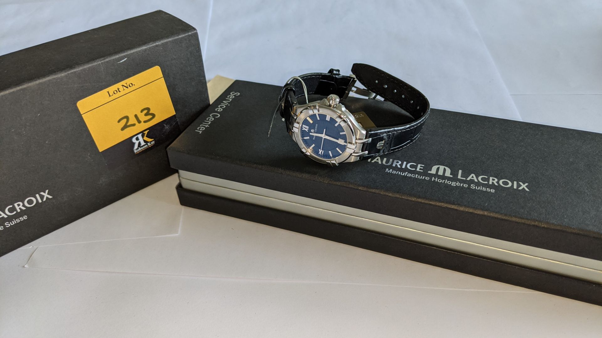 Maurice Lacroix watch in stainless steel with sapphire crystal & leather strap. Water resistant 100 - Image 20 of 22