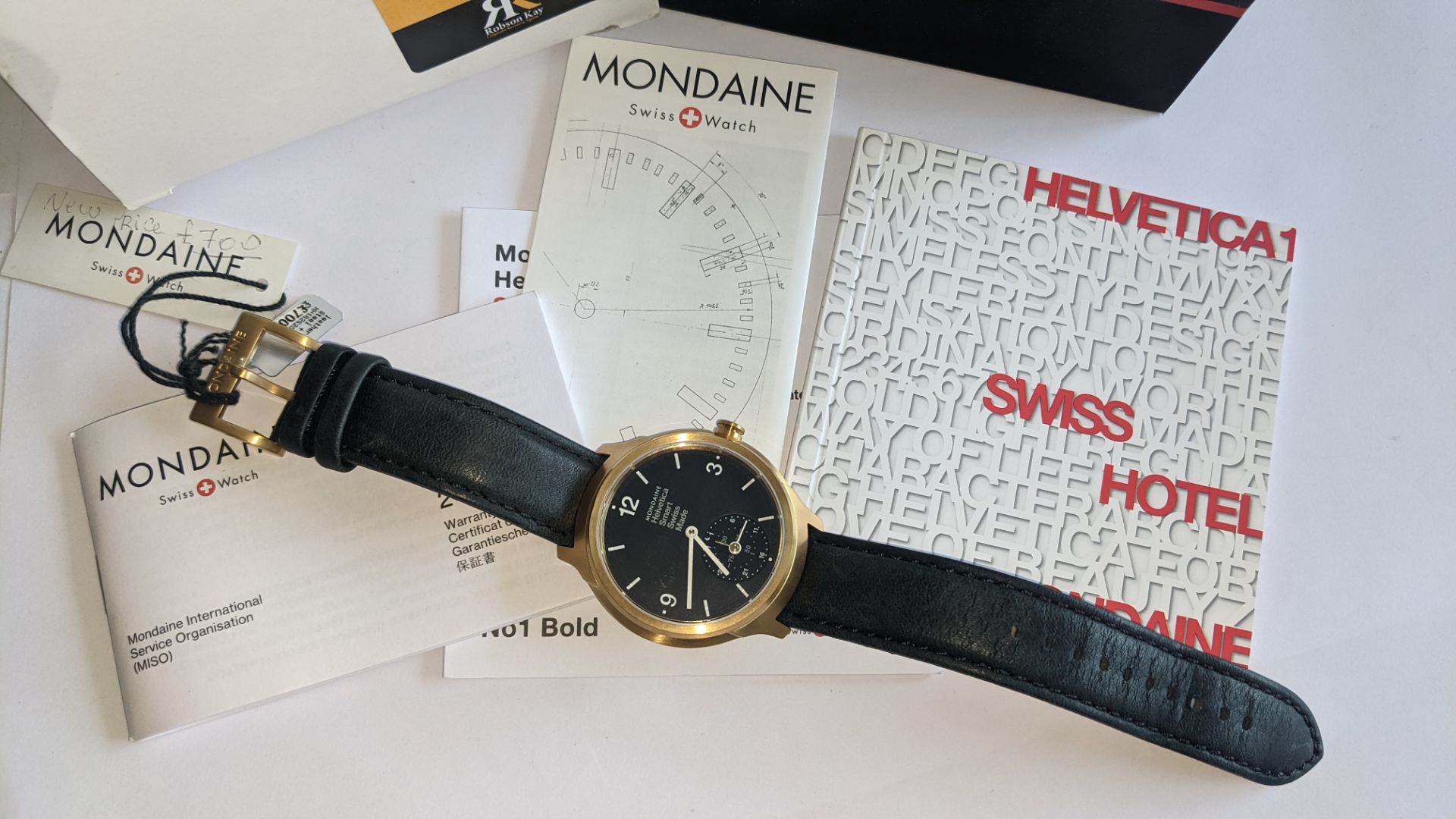 Mondaine Helvetica Smart Swiss made watch. Product code MH1.B2S20.LB. RRP £700. In steel & yellow g - Image 6 of 21