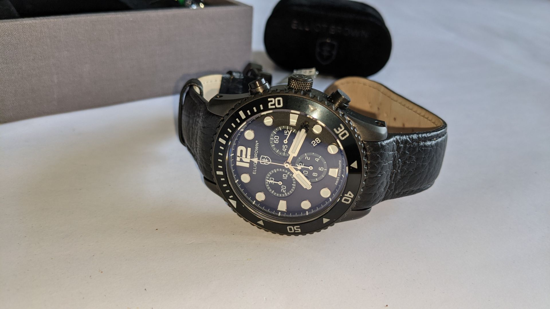 Elliot Brown The Bloxworth watch on leather strap, product code 929-001-L01. Stainless steel, 200M w - Image 8 of 15