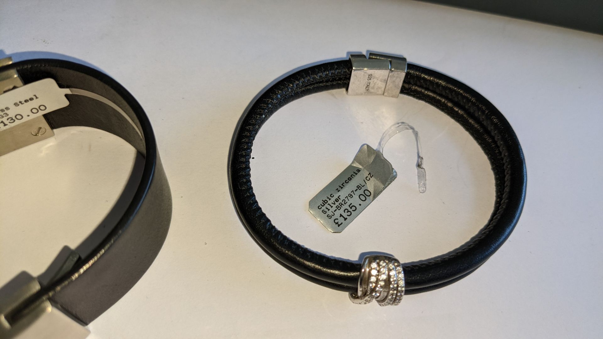 3 off assorted men's bracelets with individual RRPs ranging from £130 to £156 per item. Total RRP of - Image 8 of 14