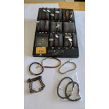 19 off assorted men's bracelets & similar, typically in leather & metal, typical individual RRPs fro