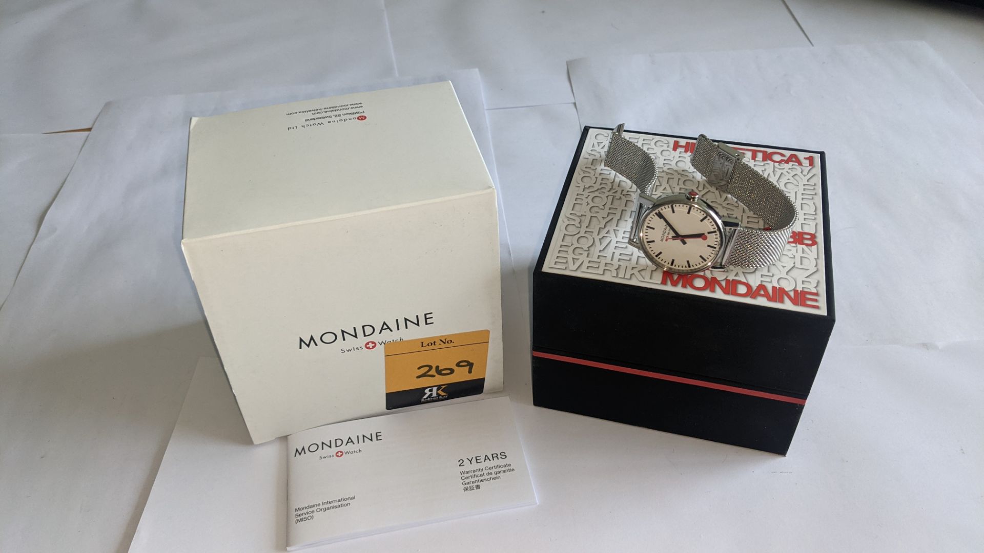 Mondaine watch on metal strap. Official Swiss Railways watch. No price tag. Stainless steel case, wa - Image 16 of 17