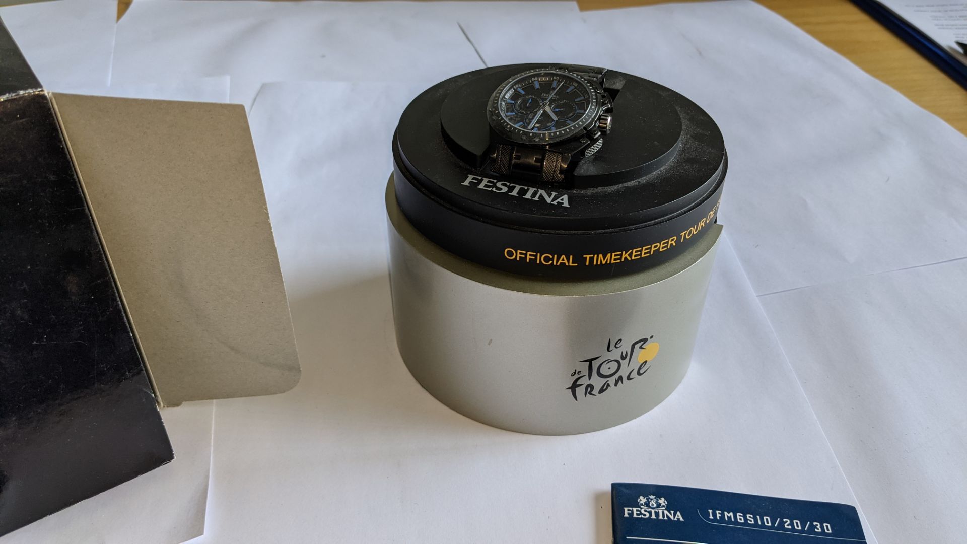 Festina stainless steel watch, reference F16969/2, 10 ATM water resistant. Includes box & book pack. - Image 24 of 25