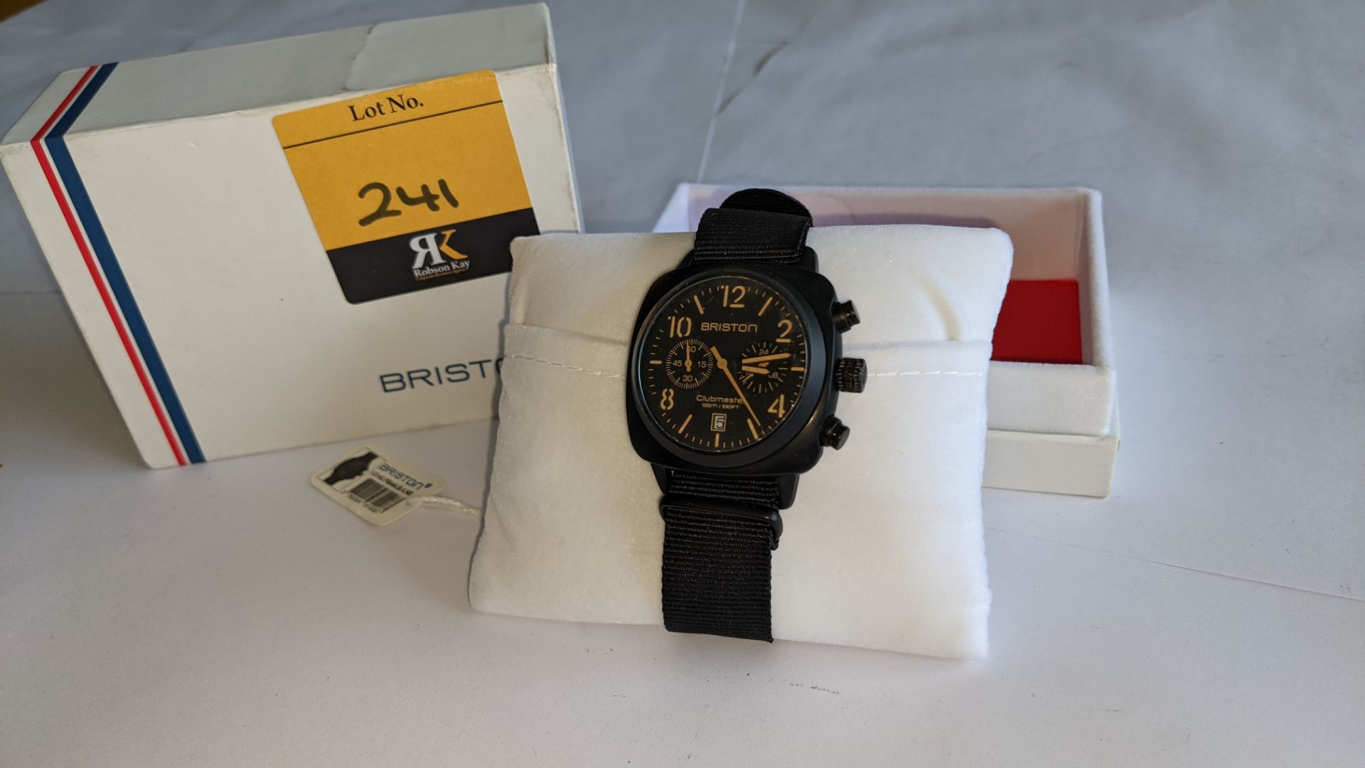 Briston Club Master watch on fabric strap including Briston box. Water resistant 100M. RRP £265 - Image 3 of 17