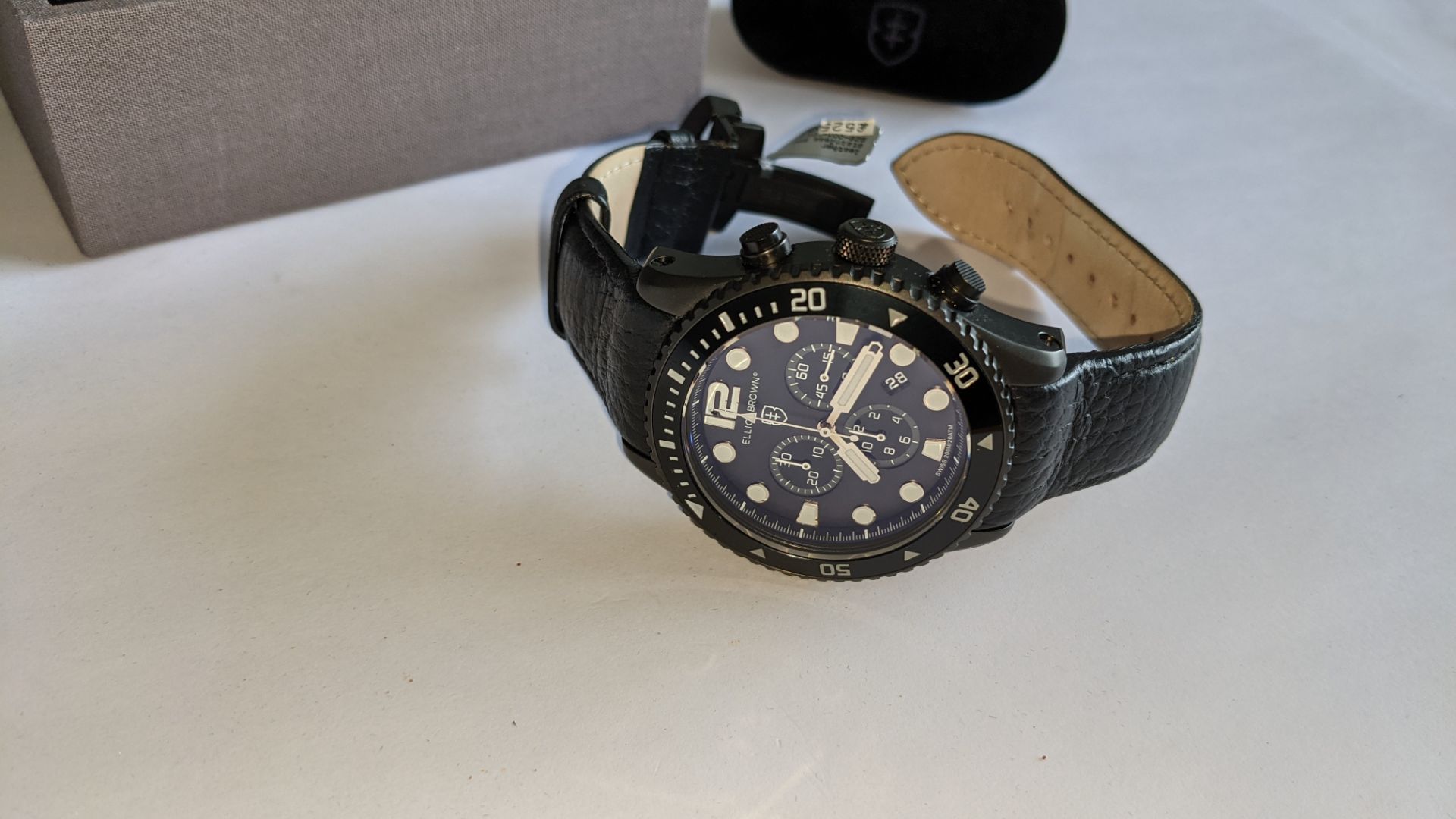 Elliot Brown The Bloxworth watch on leather strap, product code 929-001-L01. Stainless steel, 200M w - Image 7 of 15