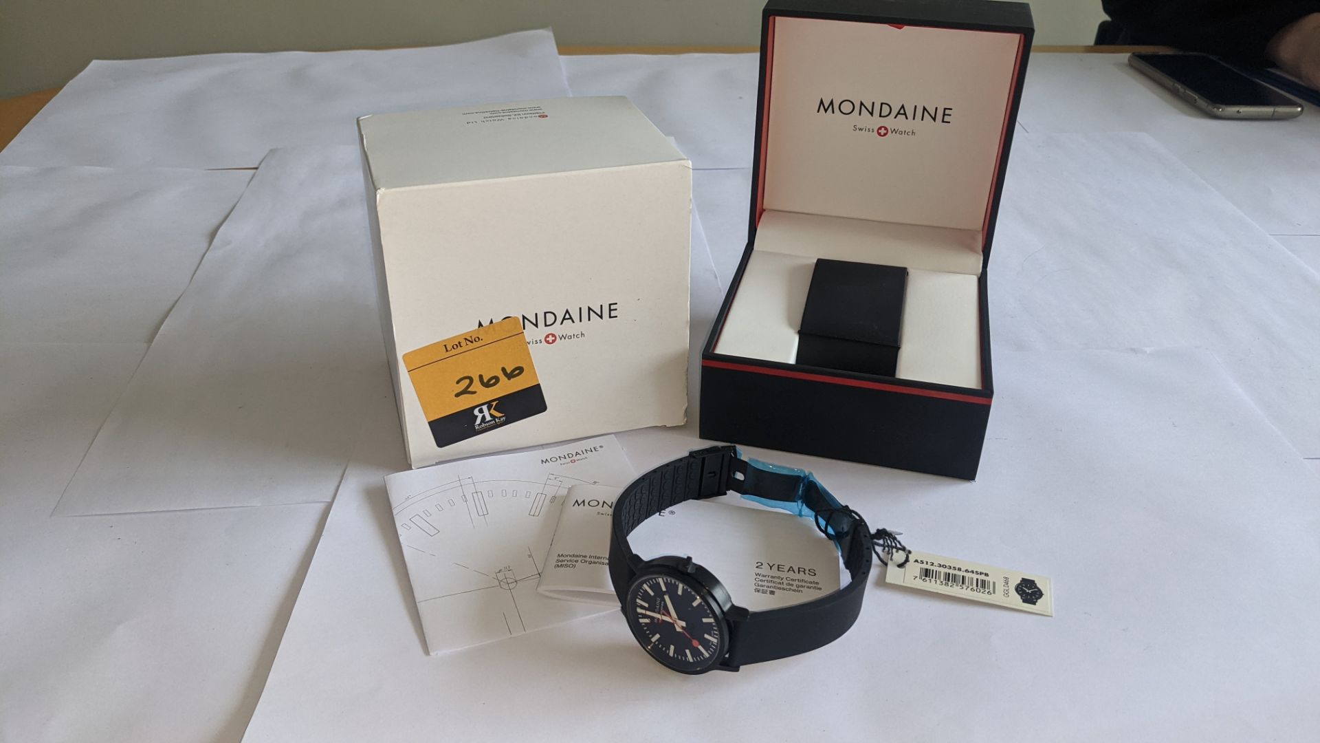 Mondaine watch, product code A512.30358.64SPB. RRP £450. Stainless steel, 3 ATM water resistant, sap