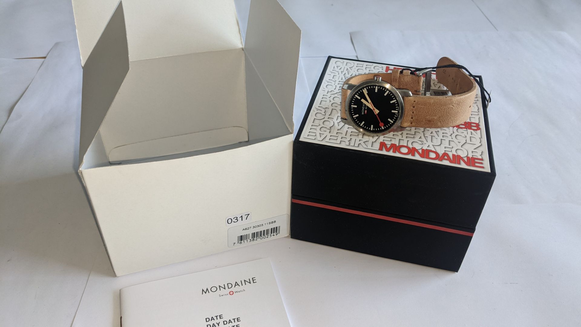 Mondaine watch, product code A400.30351.16SBG. RRP £289. Stainless steel case, water resistant, sap - Image 19 of 20