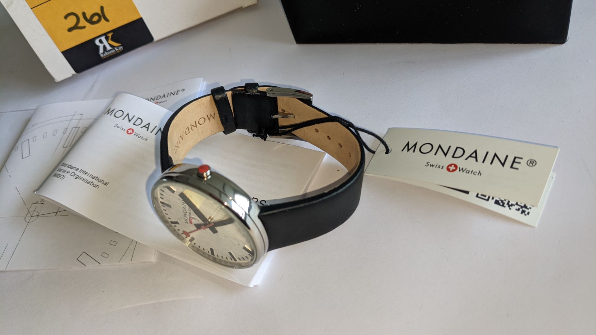 Mondaine watch, product code MSX.4211B.LB. RRP £219. Water resistant, stainless steel case. This l - Image 7 of 18