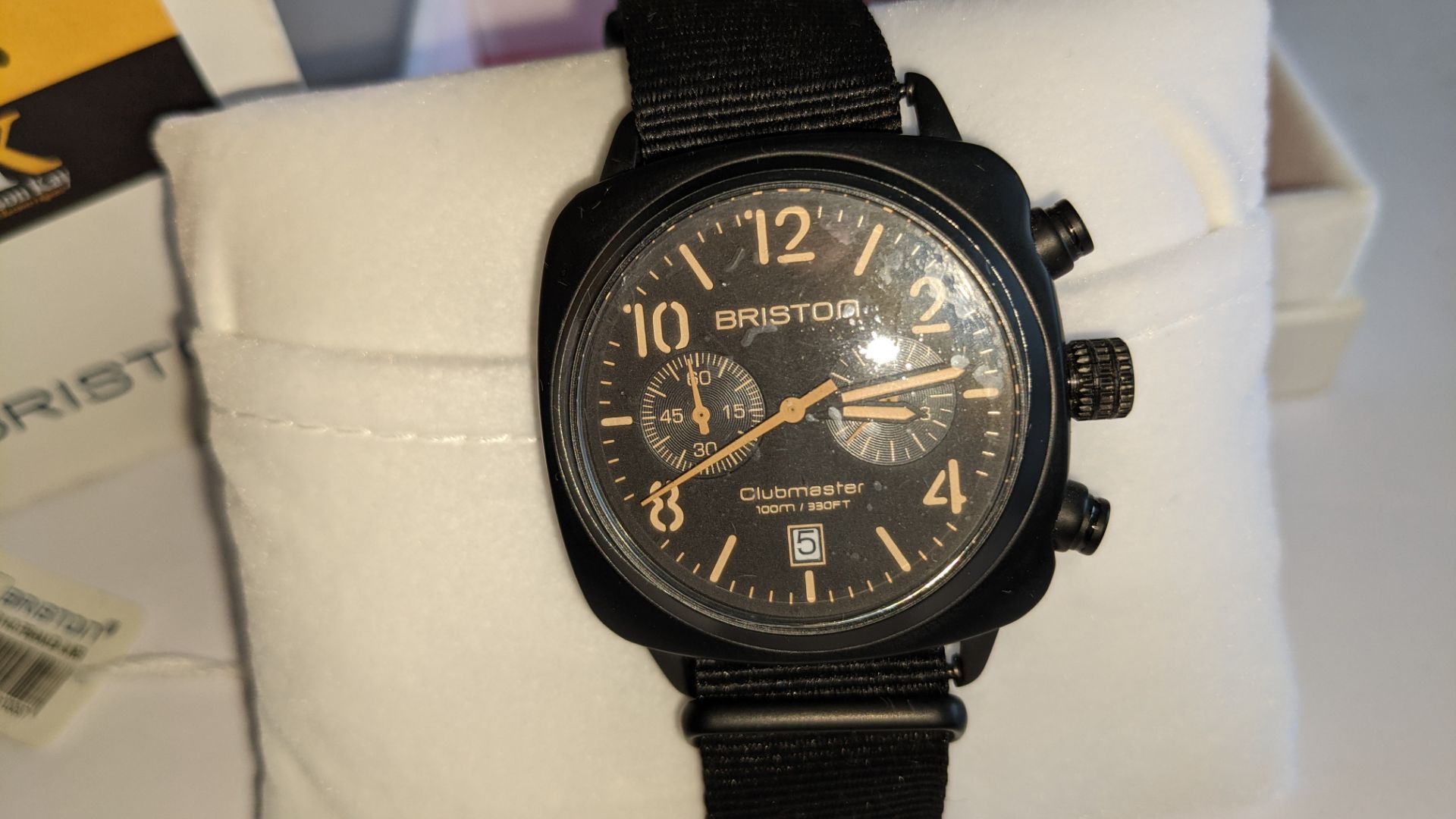 Briston Club Master watch on fabric strap including Briston box. Water resistant 100M. RRP £265 - Image 9 of 17