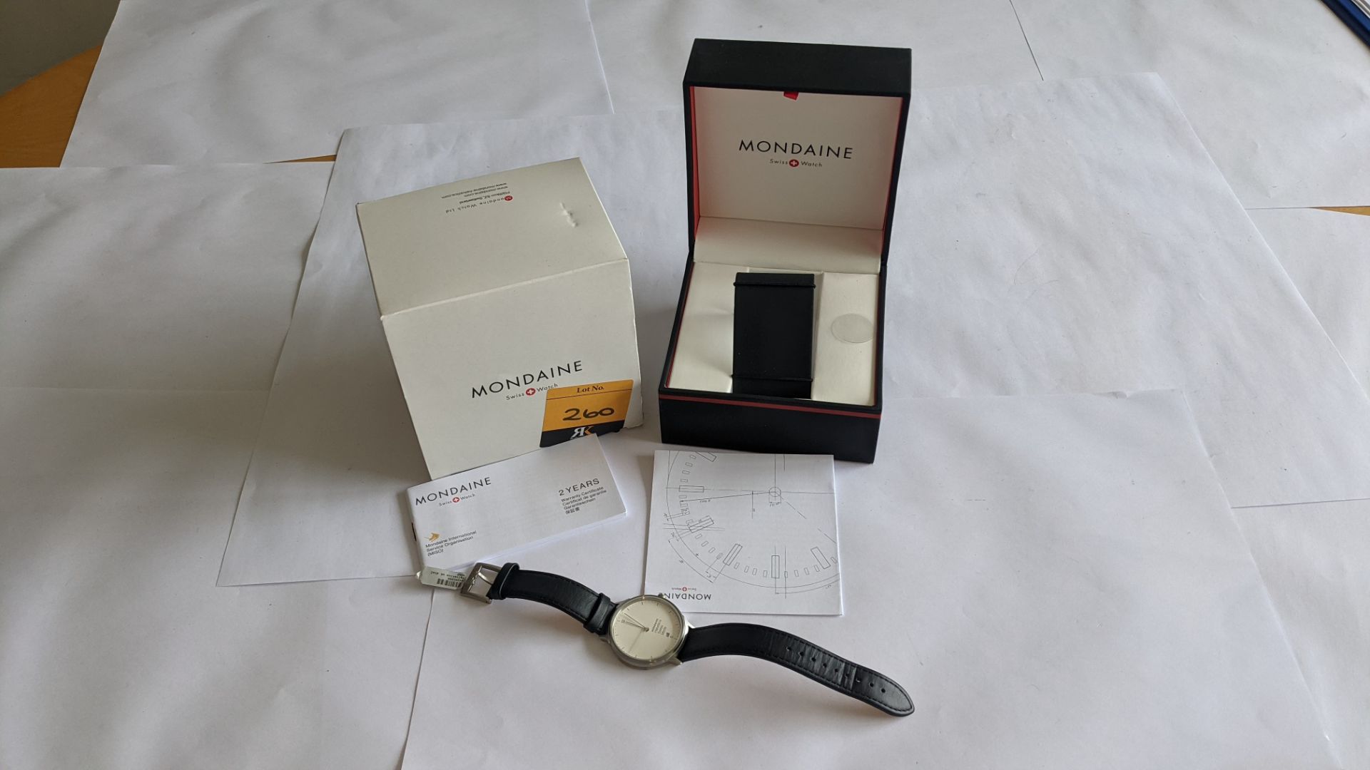 Mondaine Helvetica Swiss made watch, product code MH1L2210LG. RRP £265. Stainless steel, 3 ATM, sap - Image 16 of 18