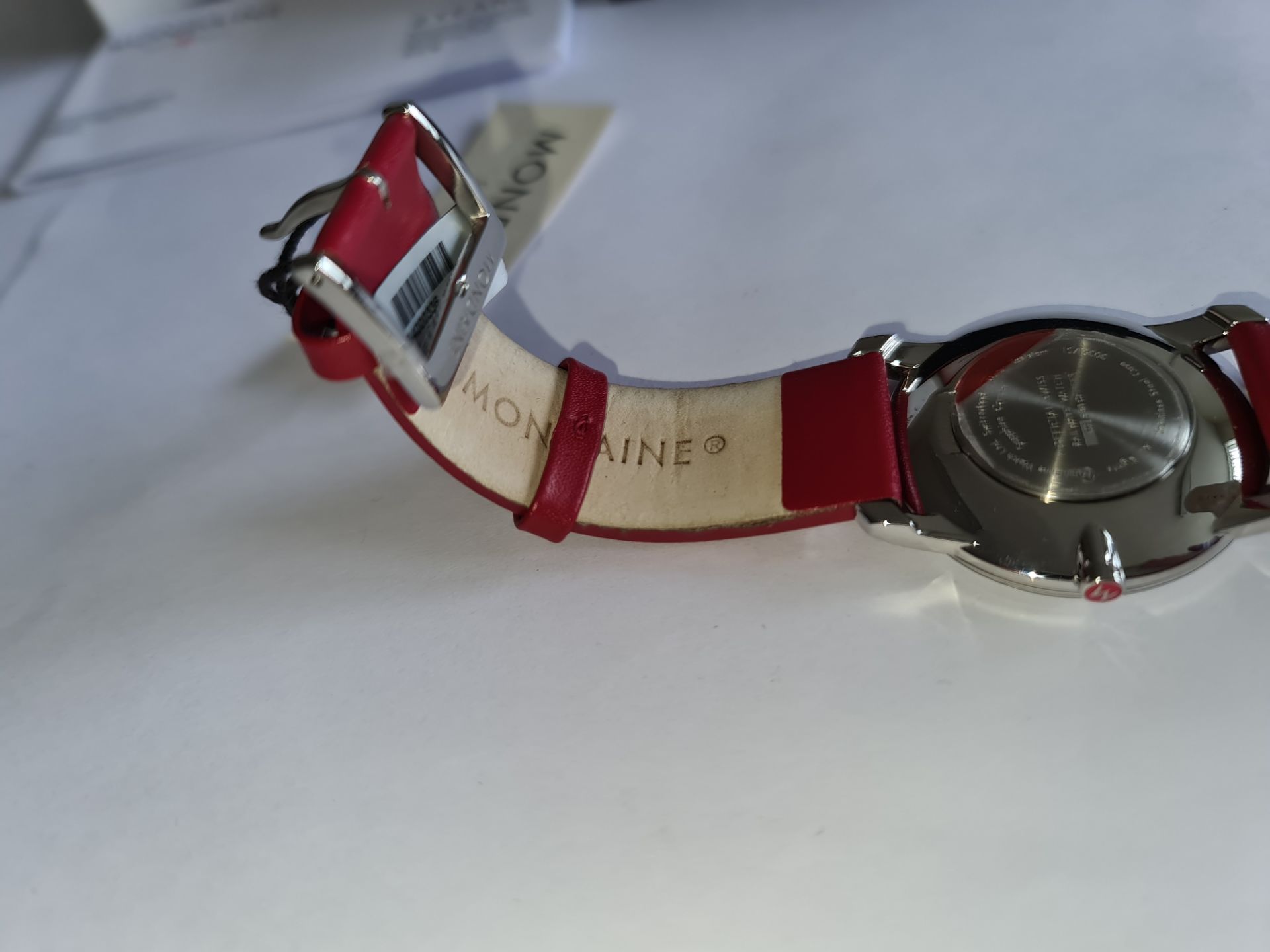Mondaine watch on leather strap, product code A400.30351.11SBC. RRP £285. Sapphire Crystal, Stainles - Image 12 of 20