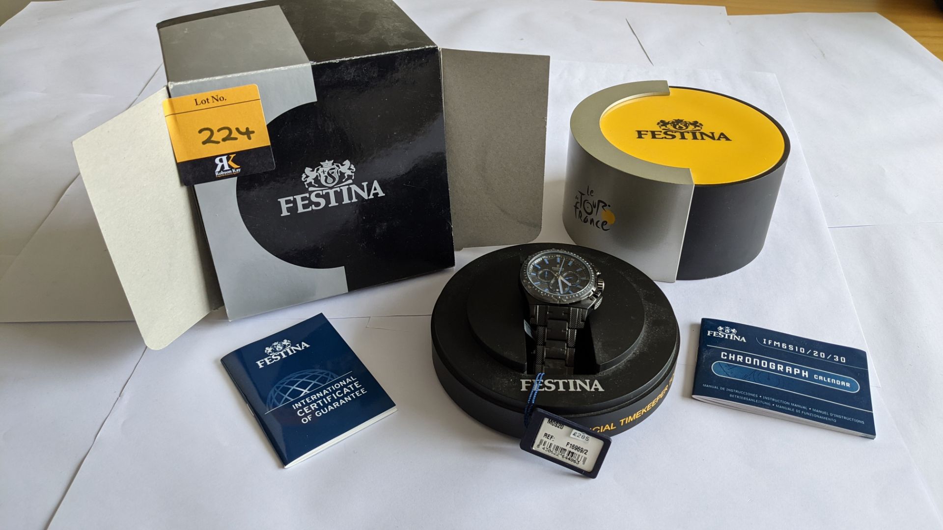 Festina stainless steel watch, reference F16969/2, 10 ATM water resistant. Includes box & book pack. - Image 2 of 25