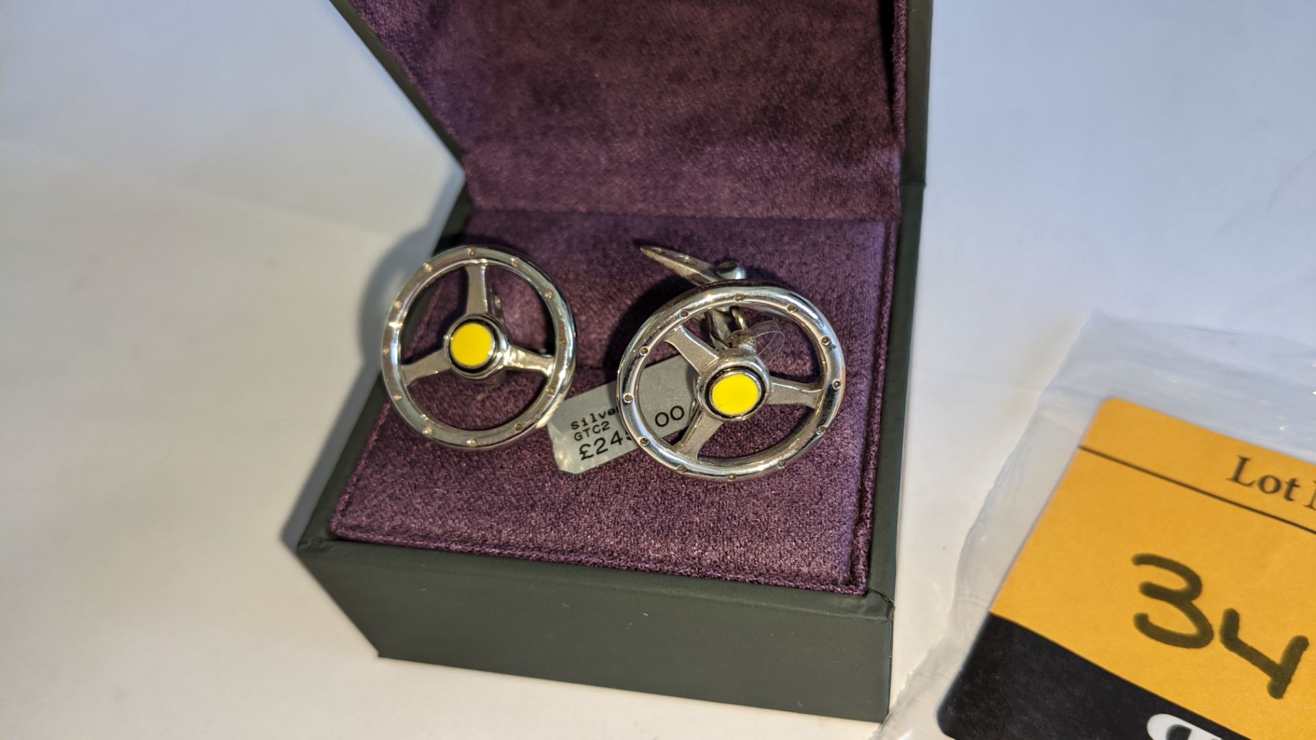 GTO London silver Volante cufflinks. RRP £245. Product code GTC2. NB. An internet search suggests G - Image 6 of 9