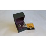 Pair of men's silver Rockstar cufflinks with box. RRP £250
