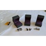3 assorted pairs of stainless steel cufflinks each with box with RRP from £84 to £245 per pair. Tota