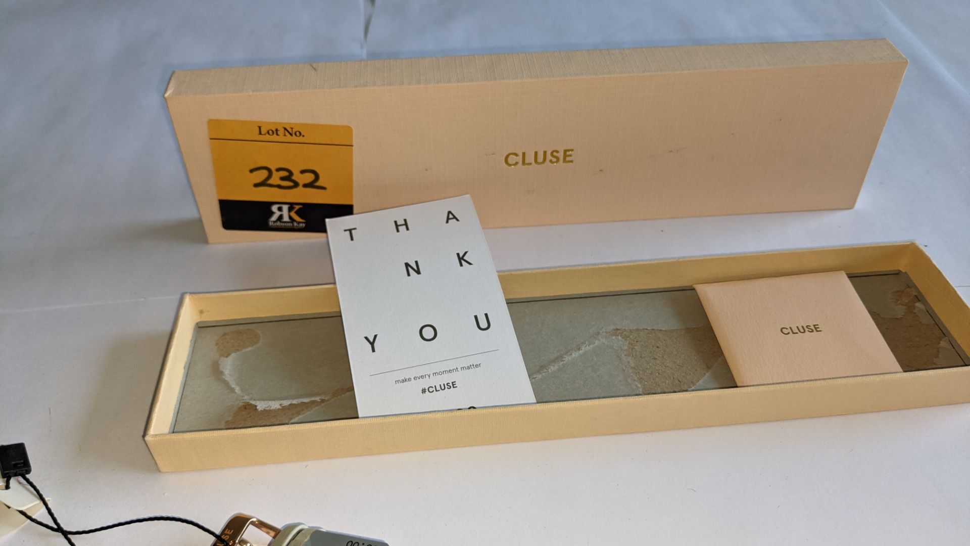 Cluse watch on leather strap including gift box. 3 ATM water resistant. RRP £89 - Image 13 of 19