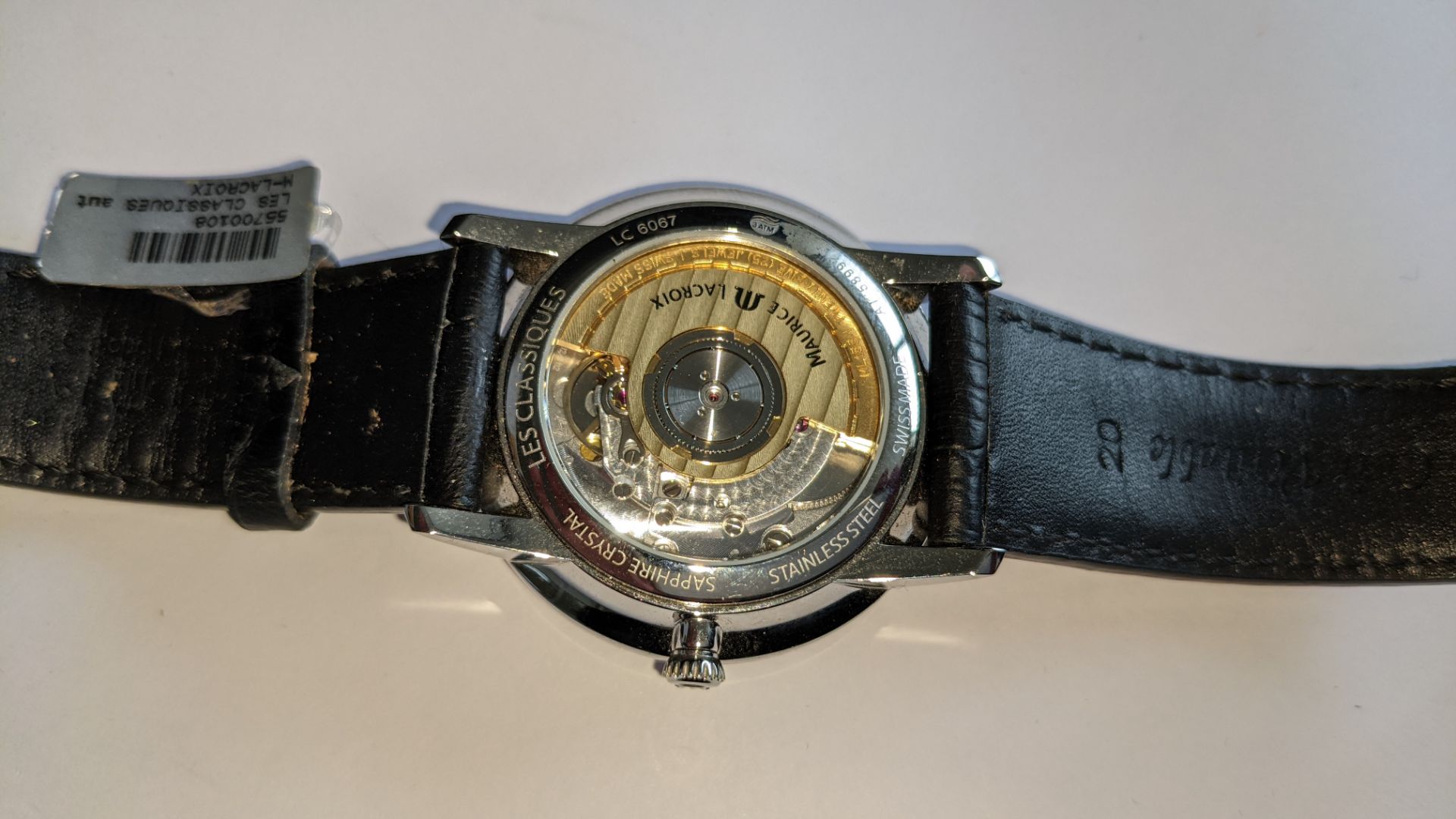 Maurice Lacroix automatic watch with display back marked LC6067 on the rear. Water resistant 30M. I - Image 16 of 26