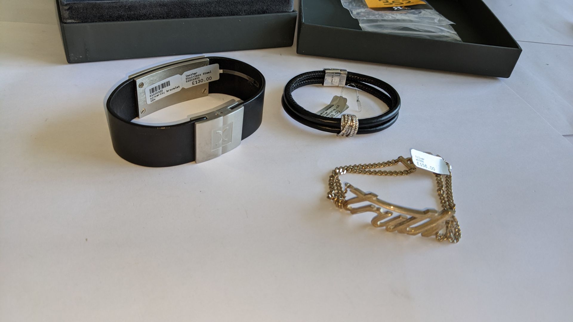 3 off assorted men's bracelets with individual RRPs ranging from £130 to £156 per item. Total RRP of - Image 3 of 14