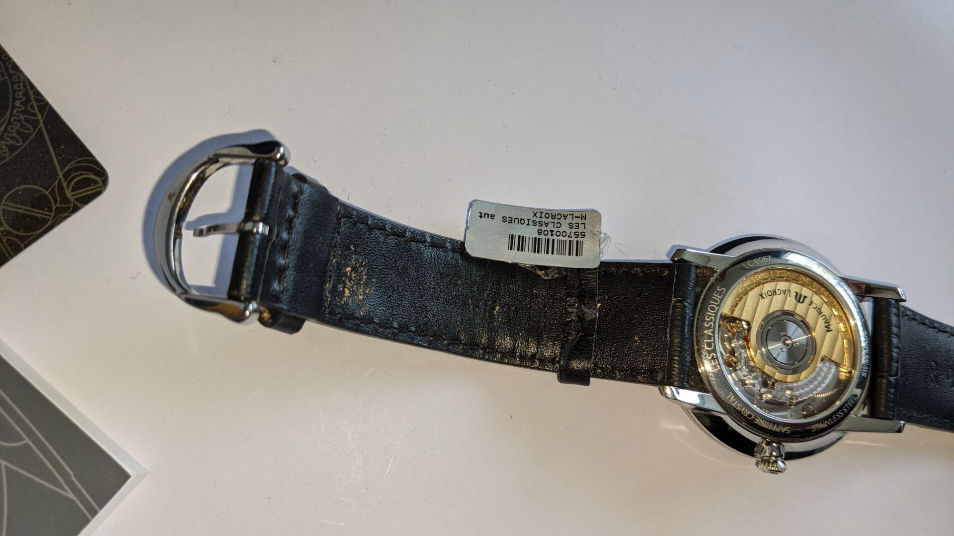 Maurice Lacroix automatic watch with display back marked LC6067 on the rear. Water resistant 30M. I - Image 15 of 26