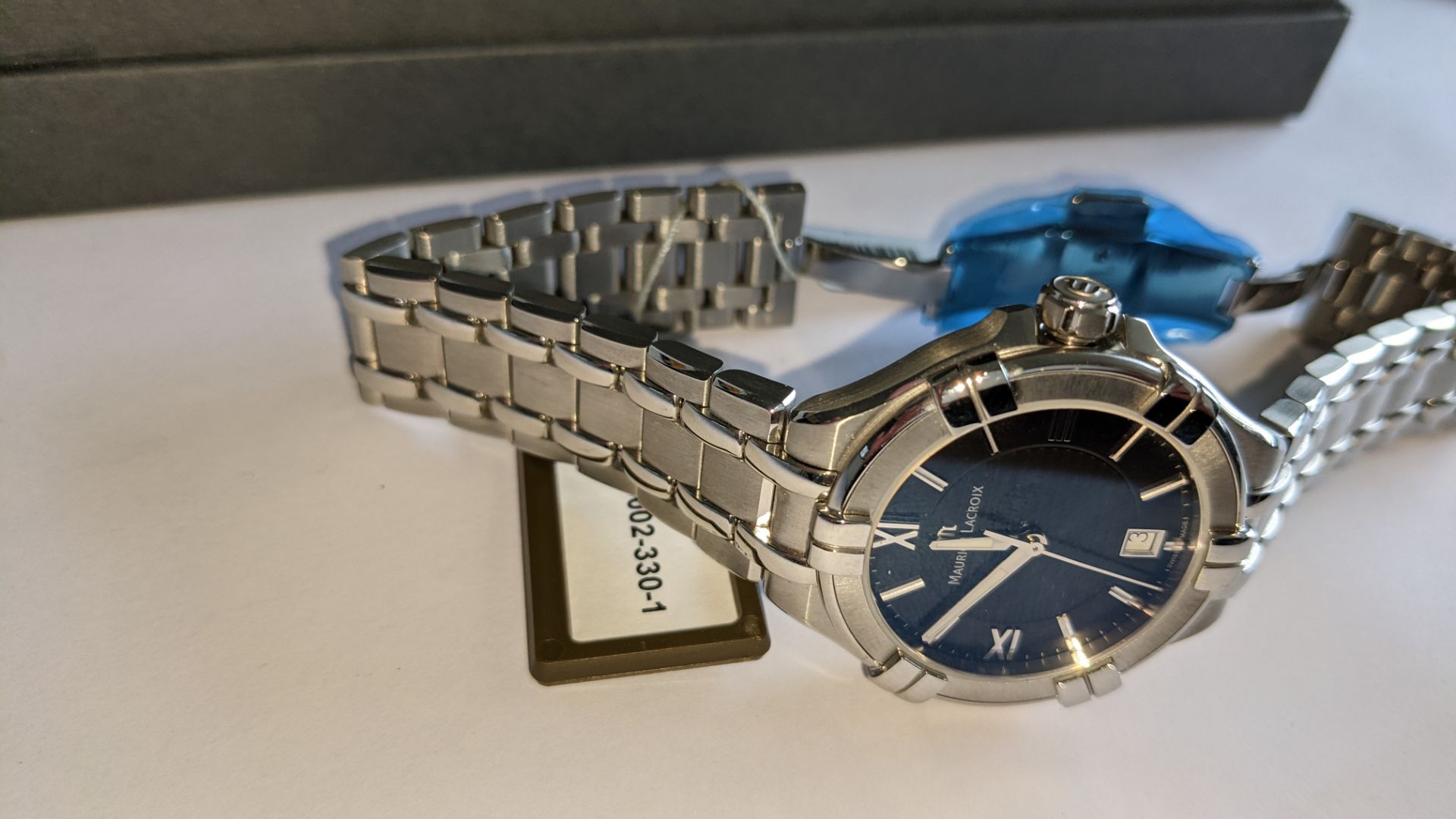 Maurice Lacroix watch in stainless steel on stainless steel bracelet with sapphire crystal. Water re - Image 7 of 30