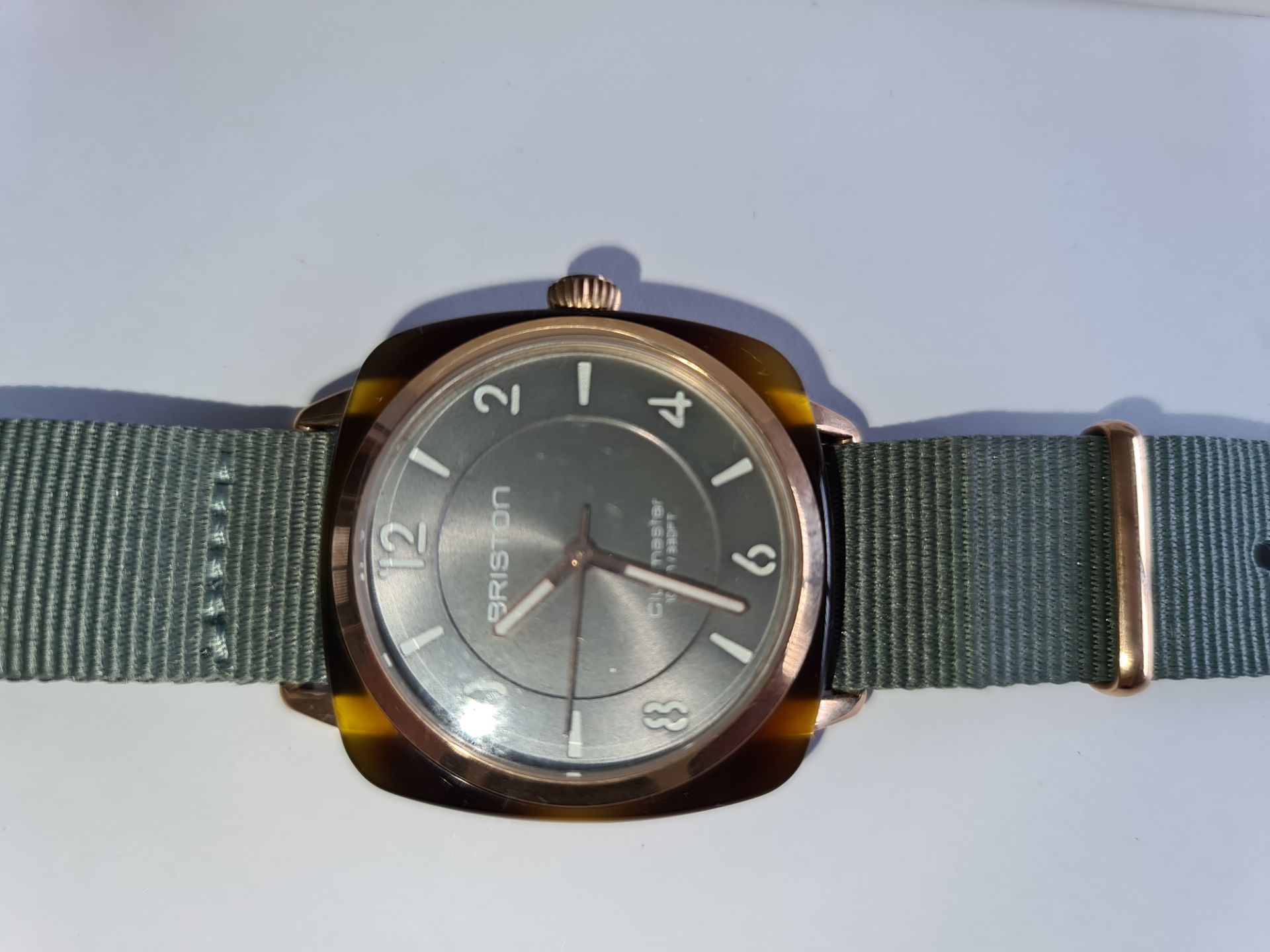 Briston Club Master watch on fabric strap including Briston box. Water resistant 100M. RRP £155 - Image 6 of 14