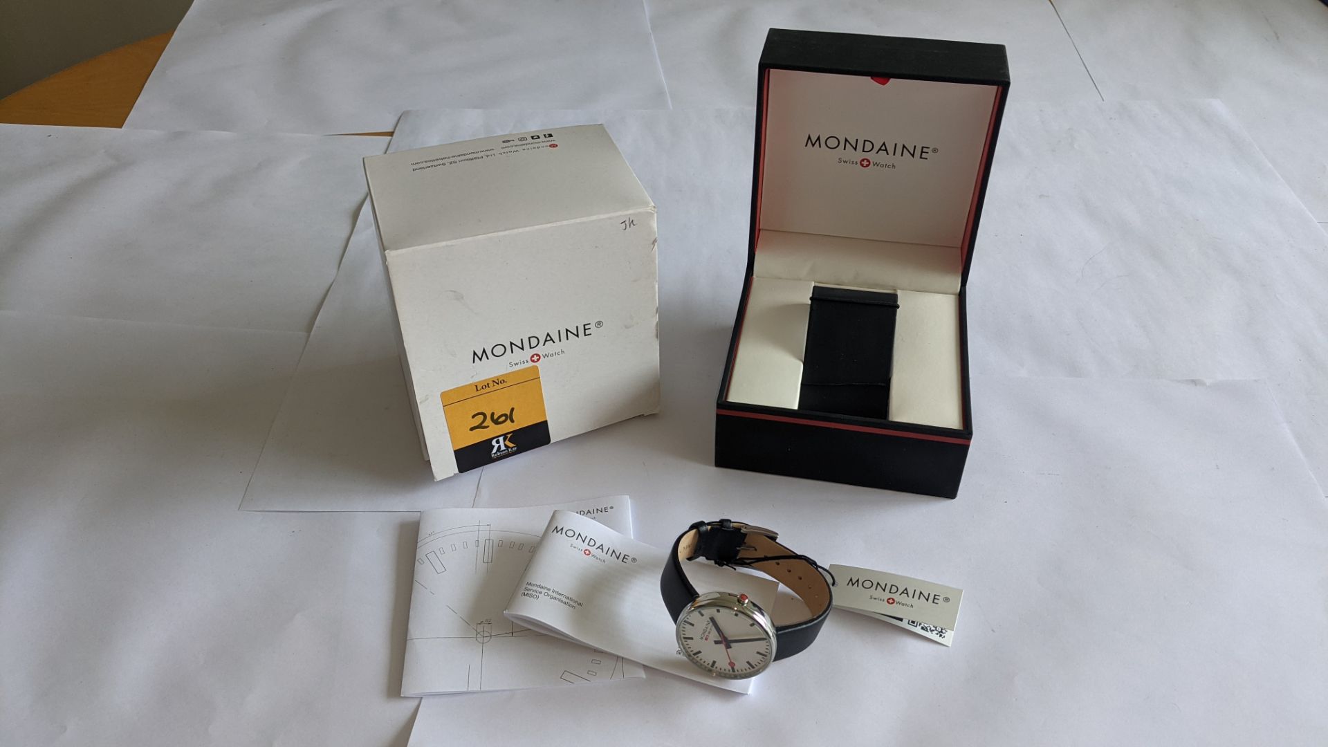 Mondaine watch, product code MSX.4211B.LB. RRP £219. Water resistant, stainless steel case. This l