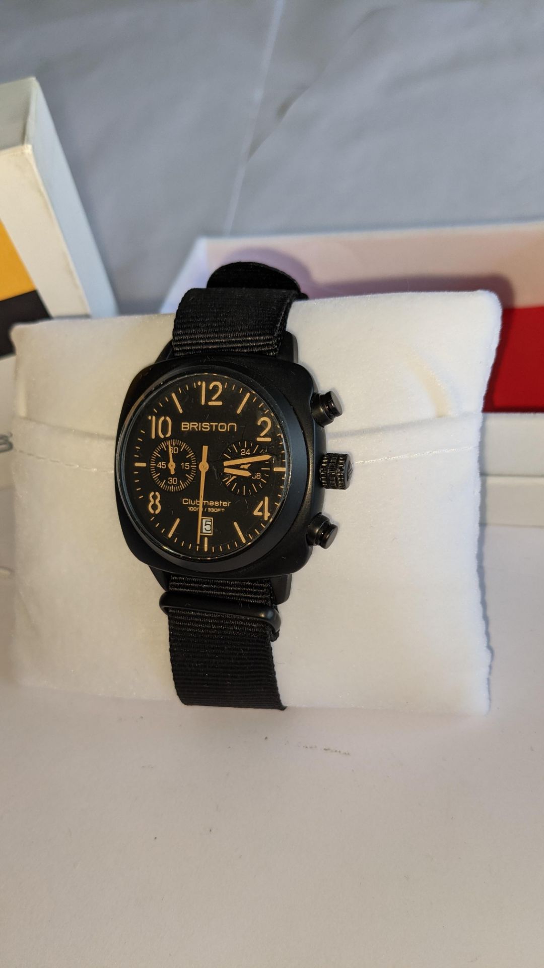 Briston Club Master watch on fabric strap including Briston box. Water resistant 100M. RRP £265 - Image 5 of 17