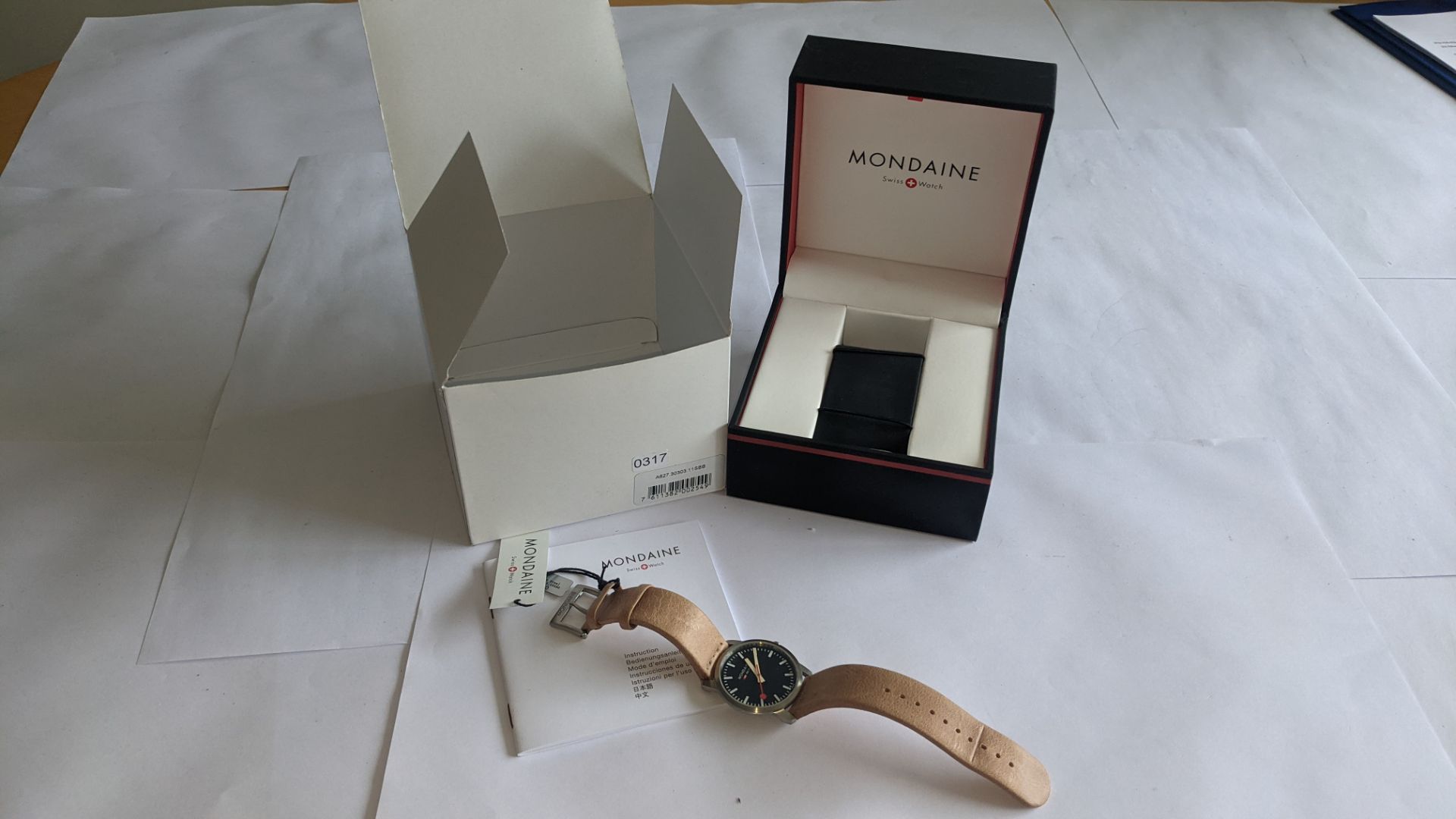 Mondaine watch, product code A400.30351.16SBG. RRP £289. Stainless steel case, water resistant, sap - Image 2 of 20
