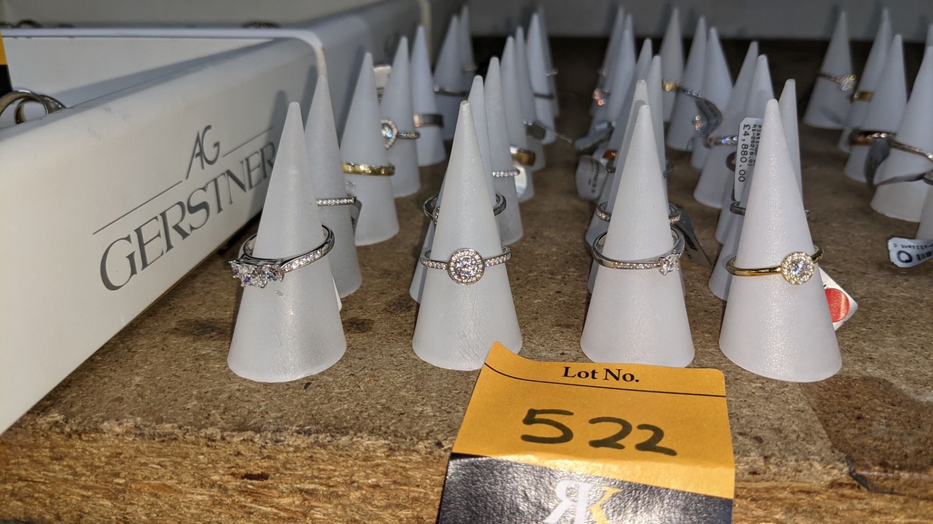 Approx. 28 assorted engagement rings - these rings are all understood to have been used as samples t - Image 4 of 10