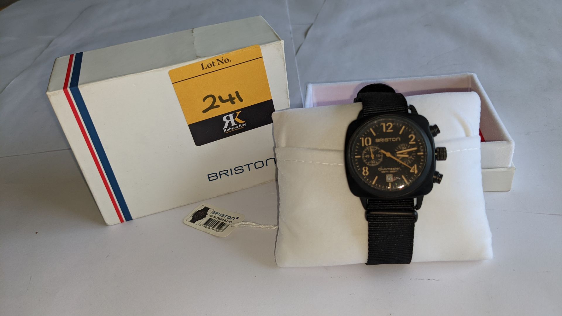 Briston Club Master watch on fabric strap including Briston box. Water resistant 100M. RRP £265 - Image 2 of 17