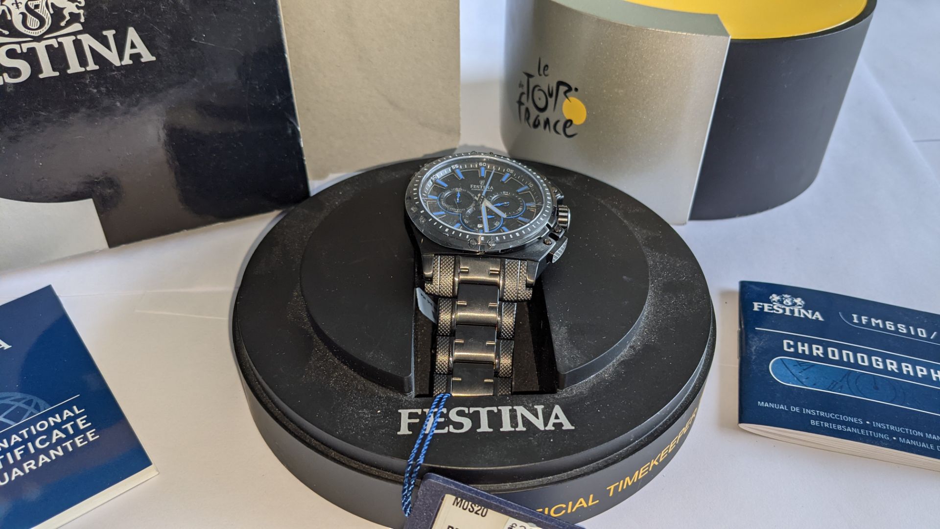 Festina stainless steel watch, reference F16969/2, 10 ATM water resistant. Includes box & book pack. - Image 5 of 25