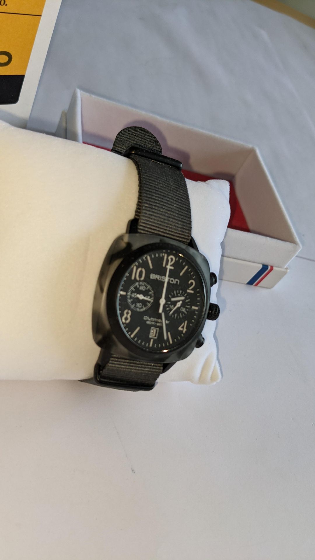 Briston Club Master watch on fabric strap including Briston box. Water resistant 100M. RRP £245 - Image 6 of 13