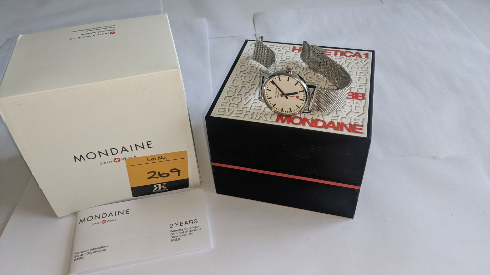 Mondaine watch on metal strap. Official Swiss Railways watch. No price tag. Stainless steel case, wa - Image 17 of 17