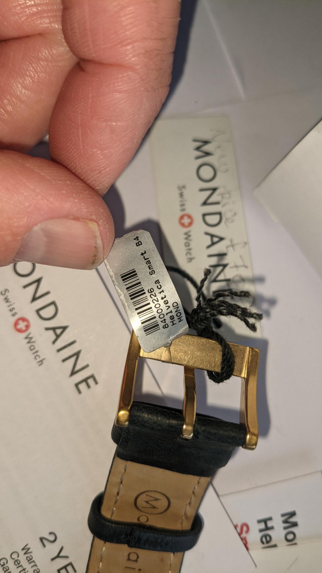 Mondaine Helvetica Smart Swiss made watch. Product code MH1.B2S20.LB. RRP £700. In steel & yellow g - Image 19 of 21