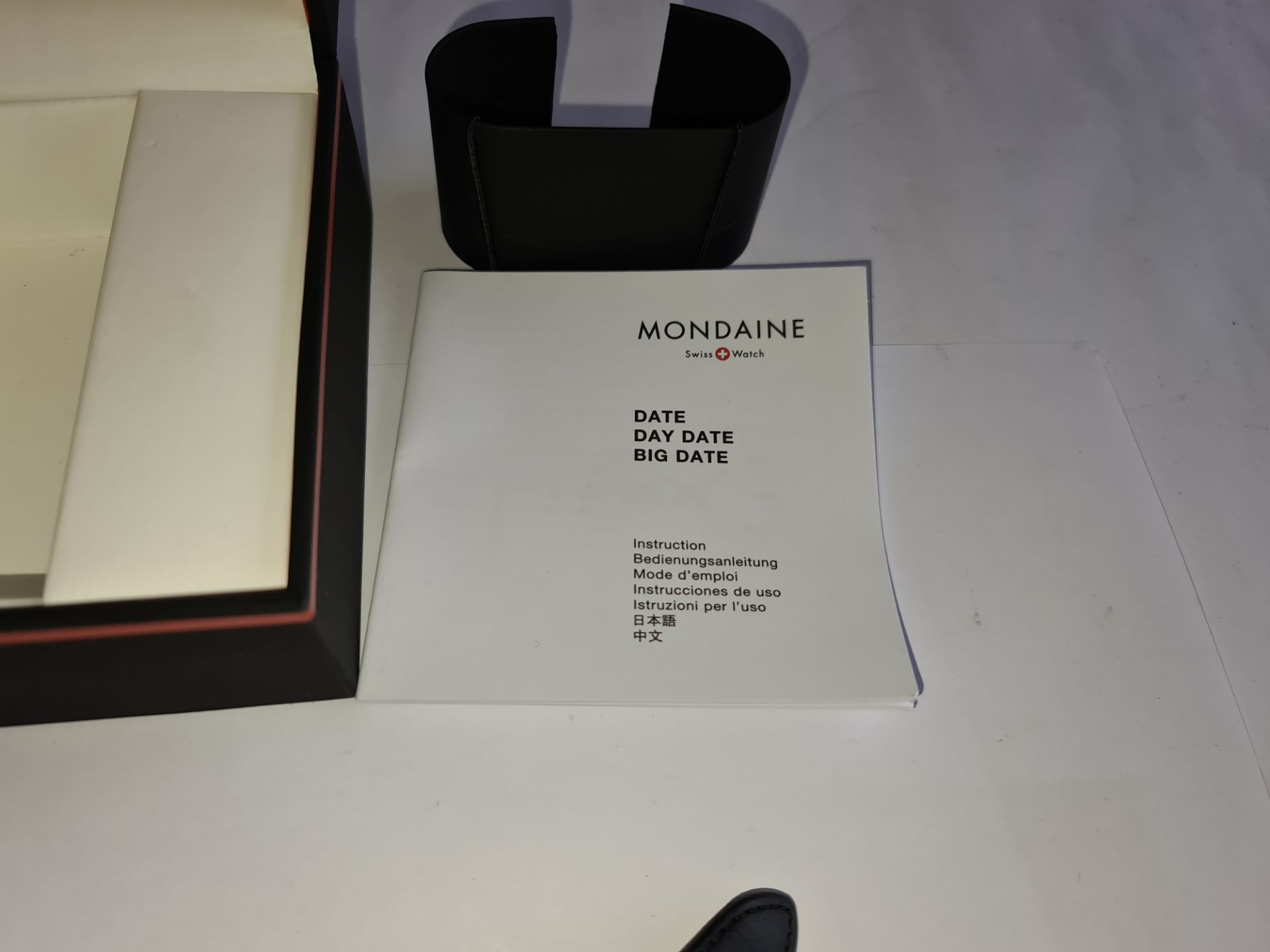 Mondaine Helvetica Swiss made watch on leather strap. Product code MH1.L2211.LB. RRP £325. Sapphire - Image 19 of 21