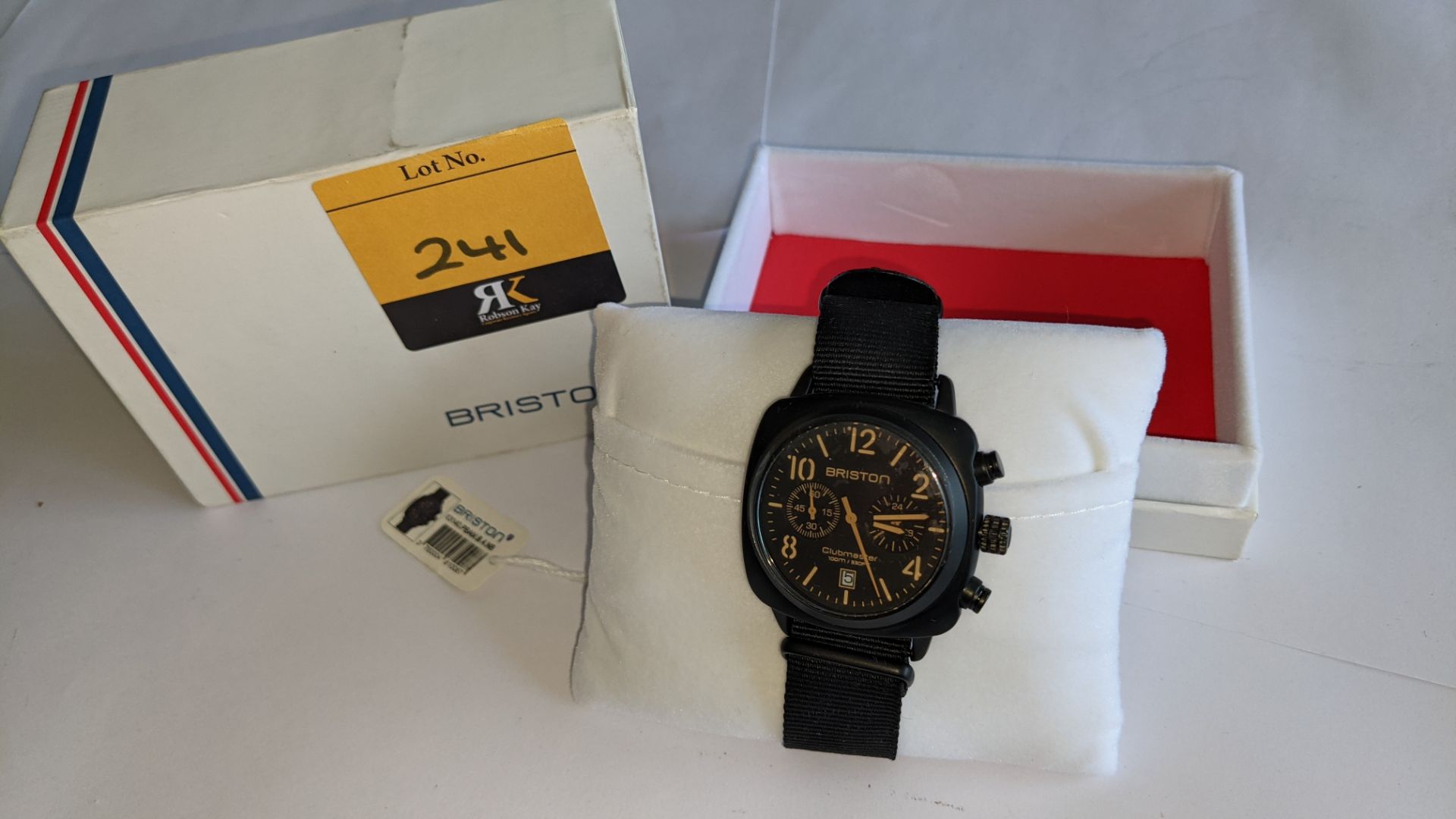 Briston Club Master watch on fabric strap including Briston box. Water resistant 100M. RRP £265 - Image 4 of 17