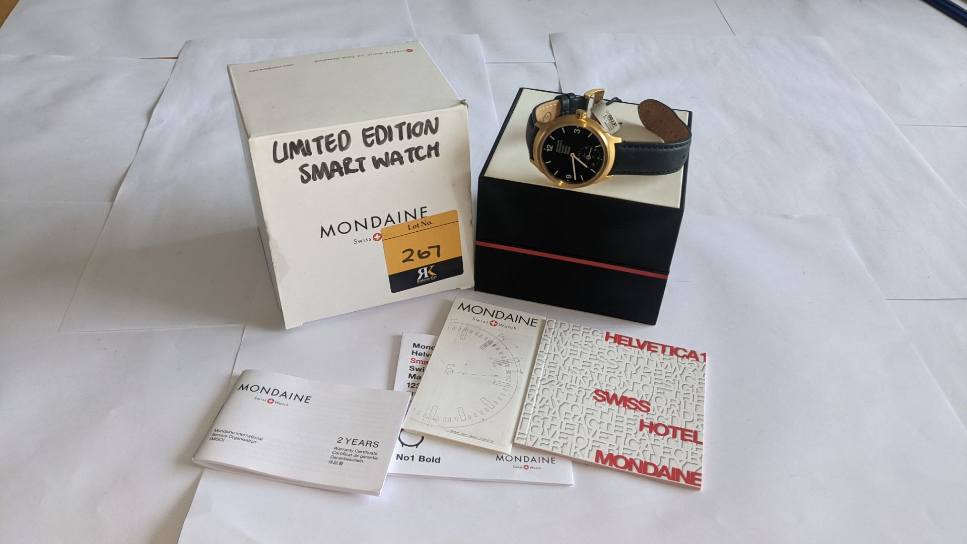 Mondaine Helvetica Smart Swiss made watch. Product code MH1.B2S20.LB. RRP £700. In steel & yellow g - Image 21 of 21