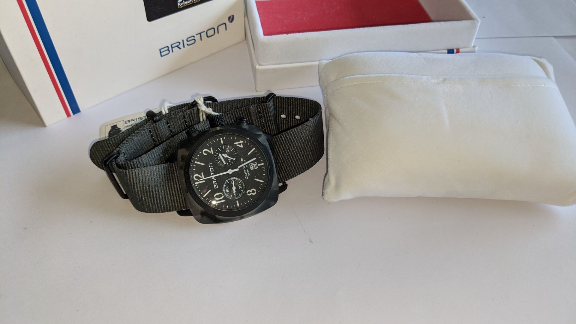 Briston Club Master watch on fabric strap including Briston box. Water resistant 100M. RRP £245 - Image 13 of 13