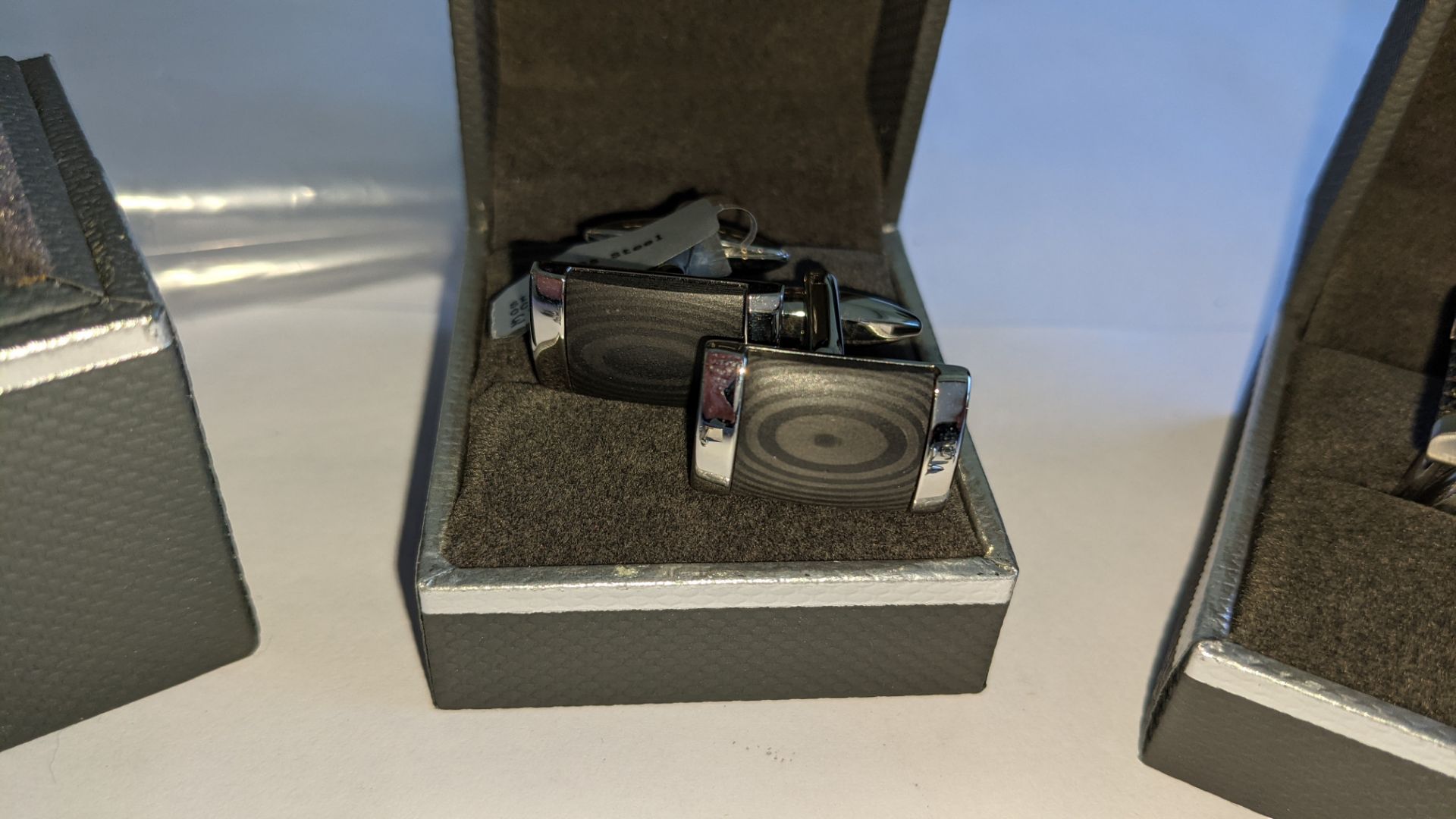 5 assorted pairs of cufflinks, some of which include boxes, typically in stainless steel, with RRP r - Image 6 of 16