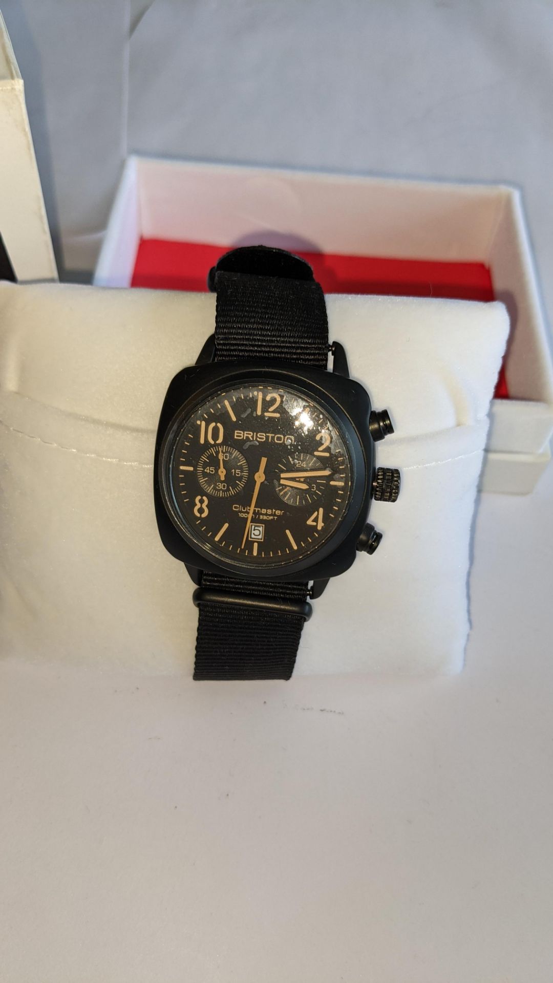 Briston Club Master watch on fabric strap including Briston box. Water resistant 100M. RRP £265 - Image 6 of 17