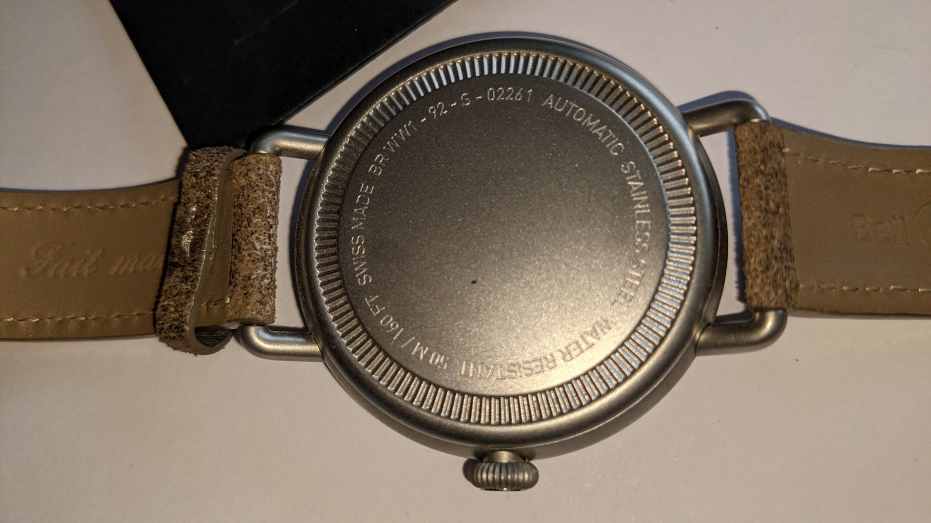 Bell & Ross watch engraved "BRWW1-92-S-02261" on the rear. Automatic movement, stainless steel. Wate - Image 17 of 21