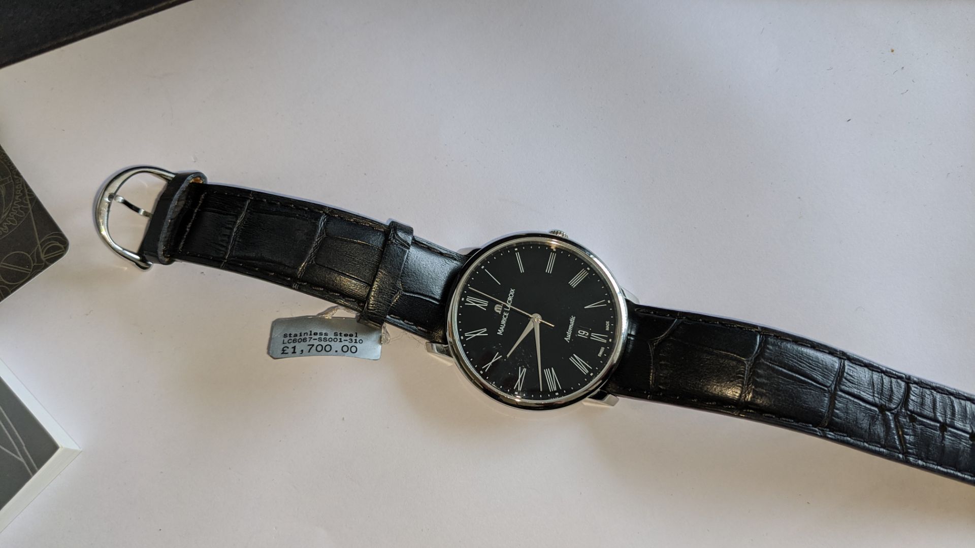 Maurice Lacroix automatic watch with display back marked LC6067 on the rear. Water resistant 30M. I - Image 6 of 26