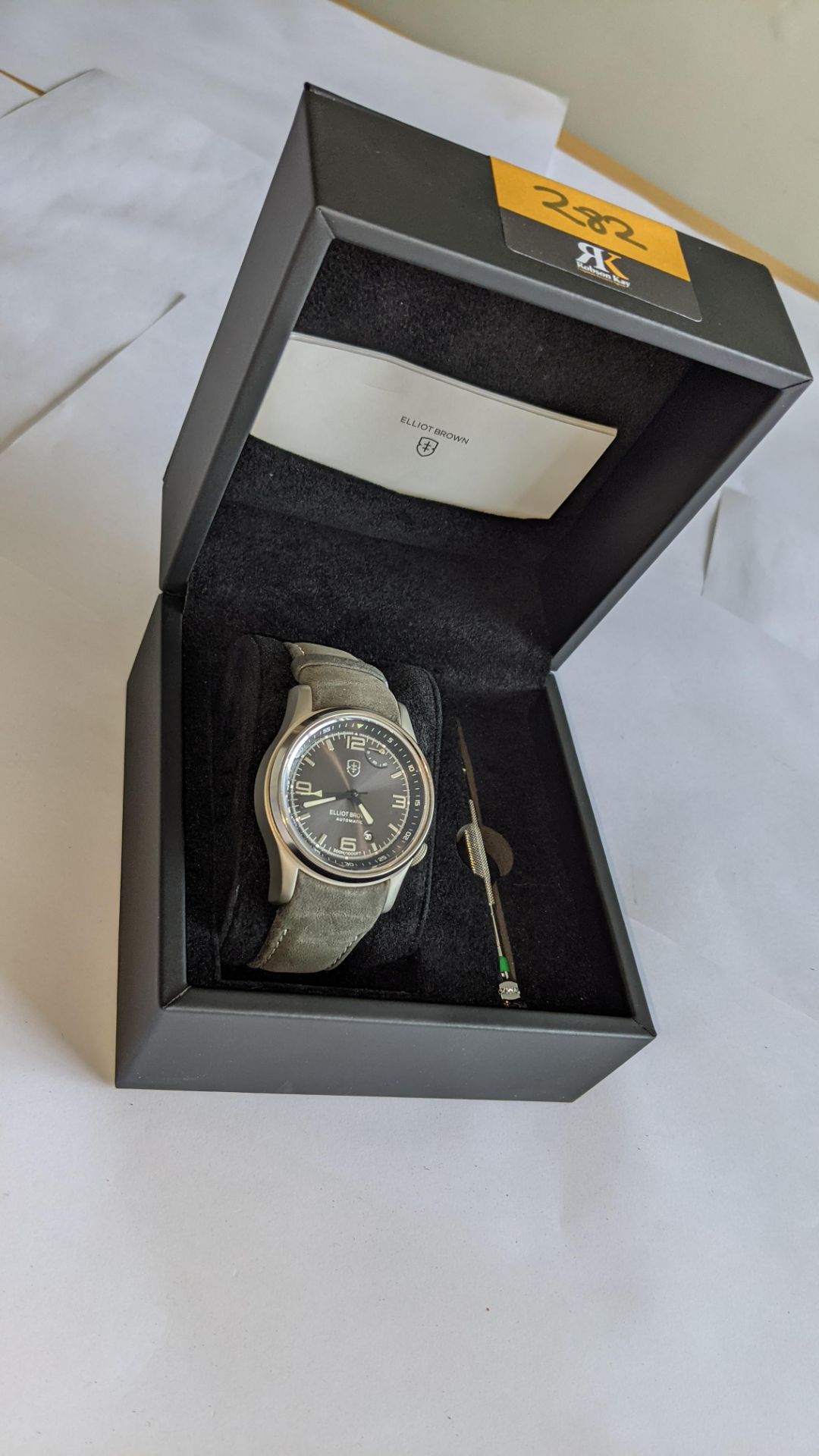 Elliott Brown Tyneham Limited Edition automatic watch, 5 of 500, product code 305-D05-L15. Stainles