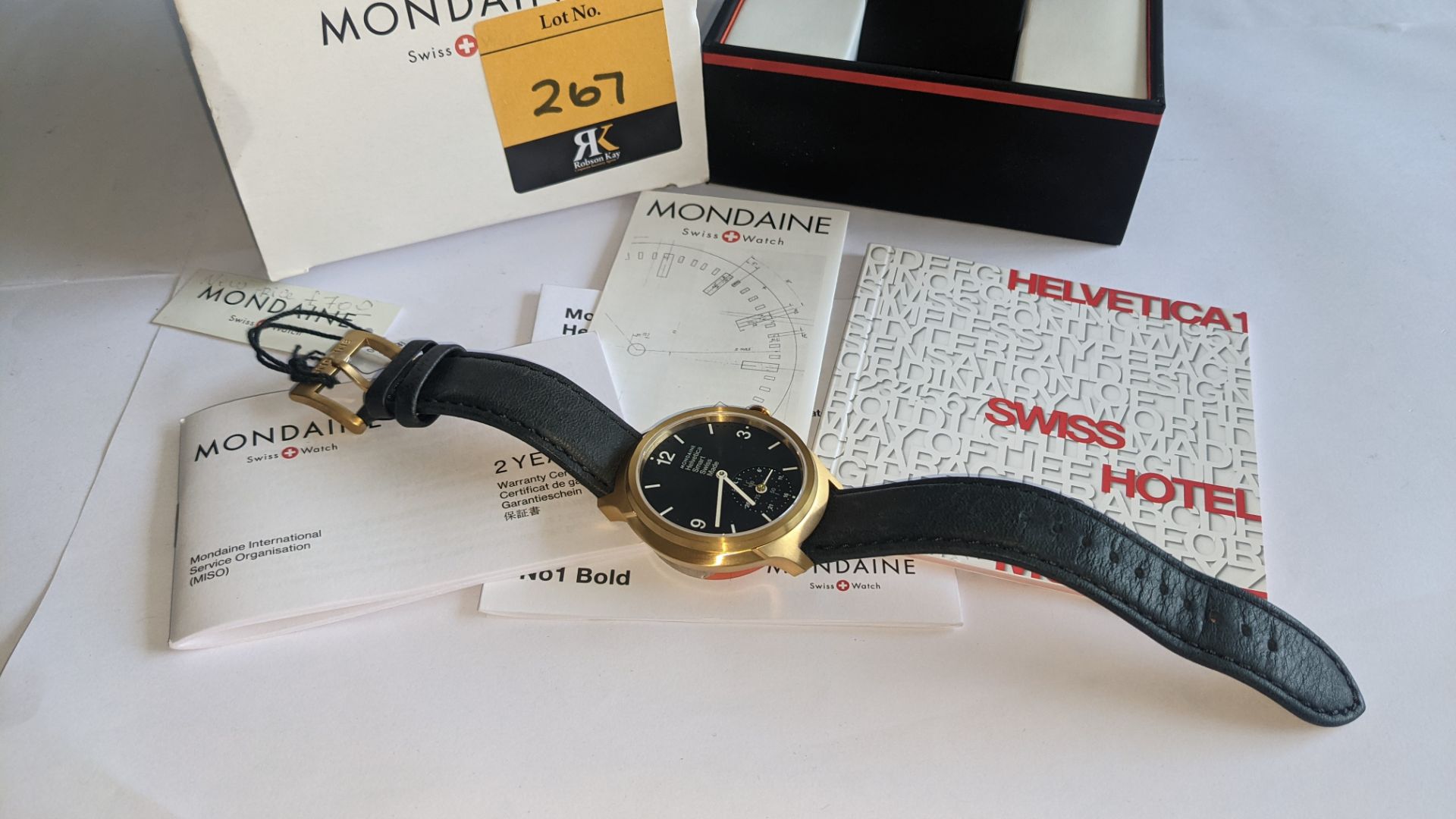 Mondaine Helvetica Smart Swiss made watch. Product code MH1.B2S20.LB. RRP £700. In steel & yellow g - Image 3 of 21