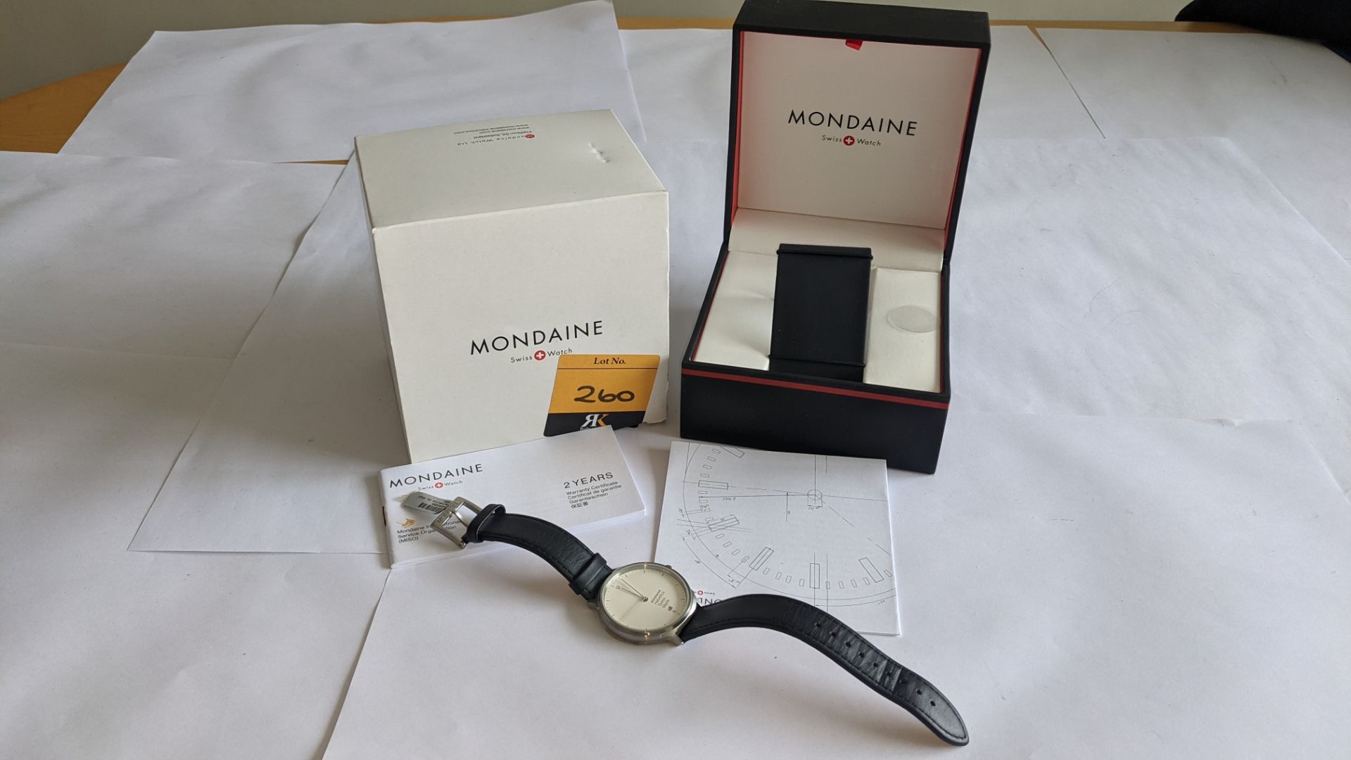 Mondaine Helvetica Swiss made watch, product code MH1L2210LG. RRP £265. Stainless steel, 3 ATM, sap