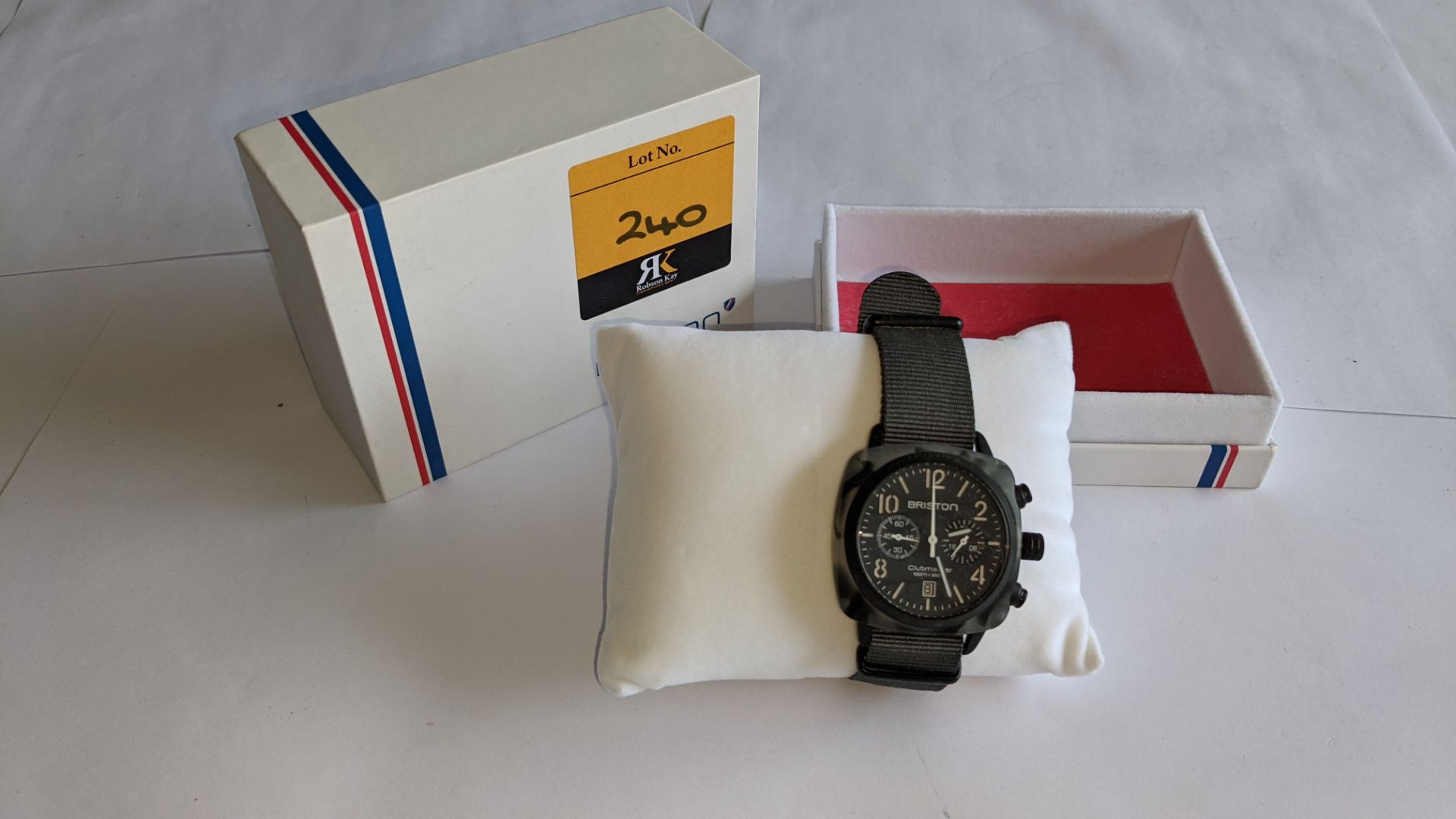 Briston Club Master watch on fabric strap including Briston box. Water resistant 100M. RRP £245 - Image 2 of 13