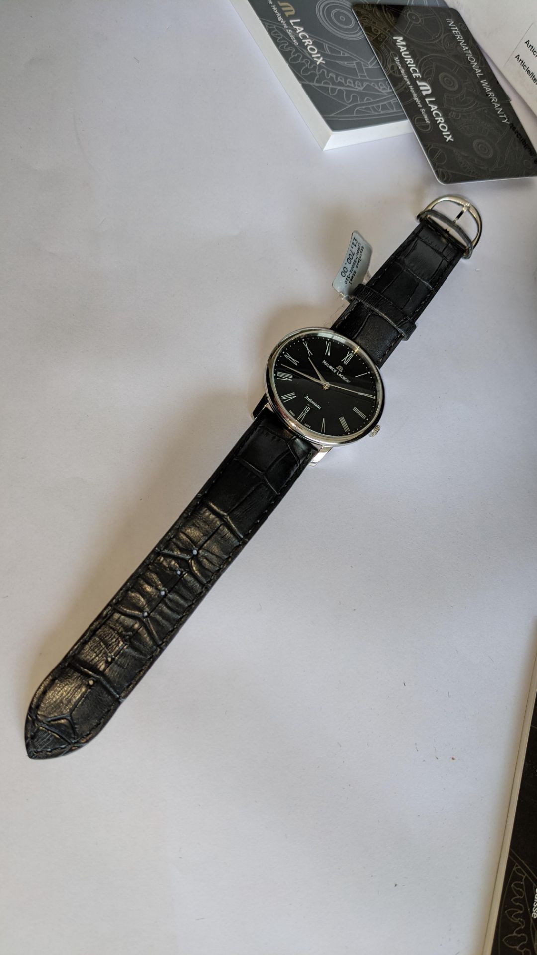 Maurice Lacroix automatic watch with display back marked LC6067 on the rear. Water resistant 30M. I - Image 10 of 26